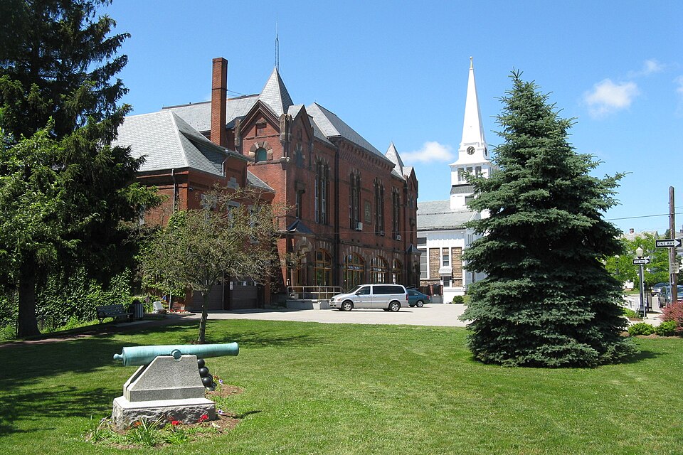 Historic Town Hall in Holbrook, Massachusetts