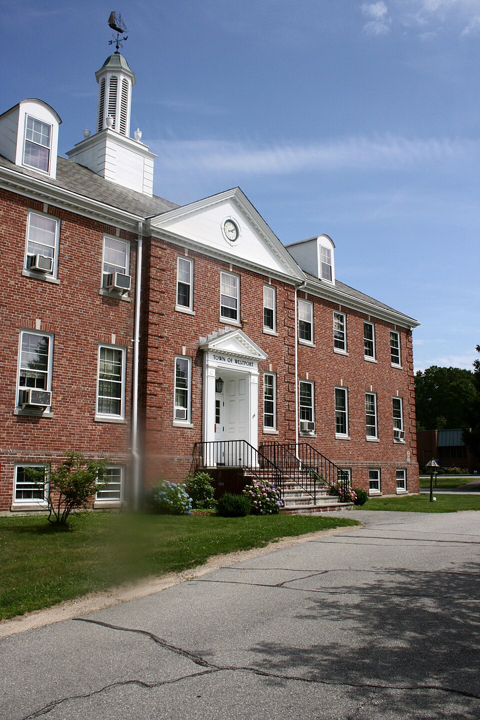 Westport Town Hall in Westport, Massachusetts